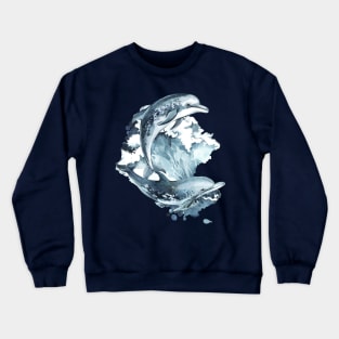 Jumping Dolphins Crewneck Sweatshirt